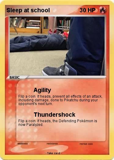 Pokemon Sleep at school