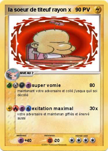 Pokemon la soeur de titeuf rayon x