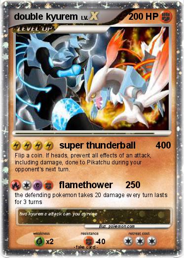 Pokemon double kyurem