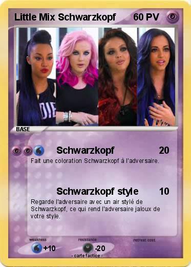 Pokemon Little Mix Schwarzkopf