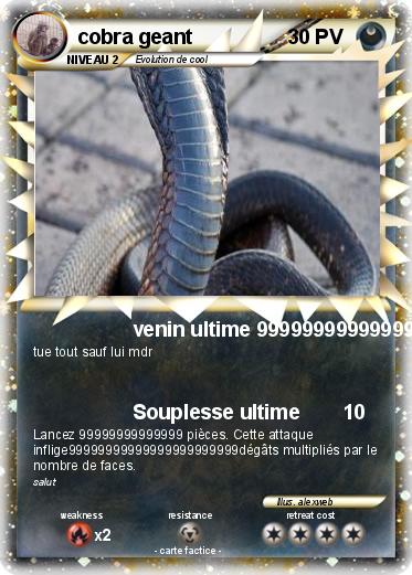 Pokemon cobra geant