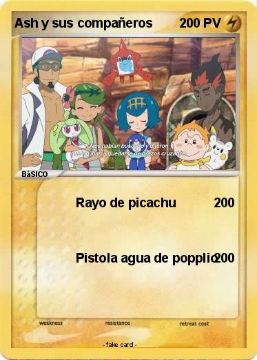 Pokemon Ash y sus compañeros