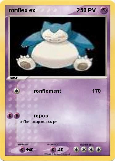 Pokemon ronflex ex                          2