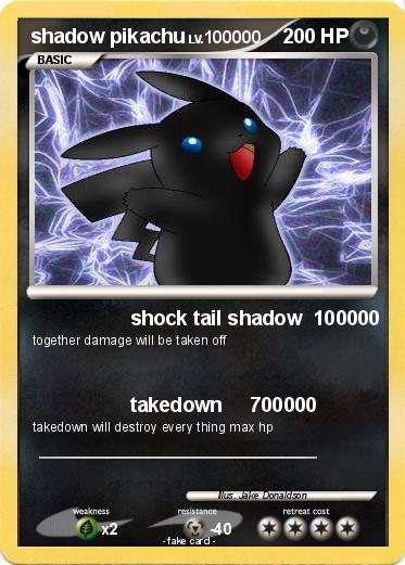 Pokemon shadow pikachu
