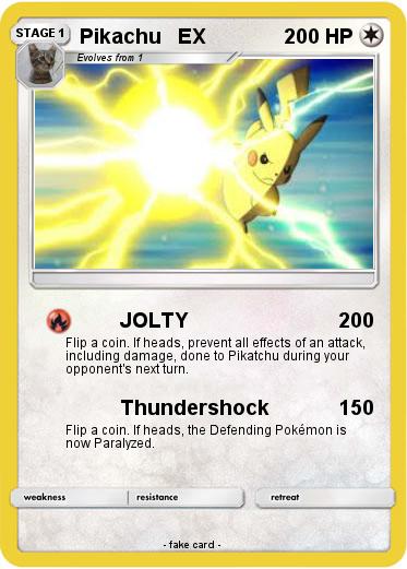 Pokemon Pikachu   EX