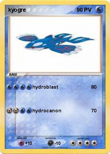 Pokemon kyogre