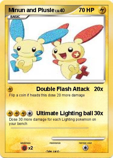 Pokemon Minun and Plusle