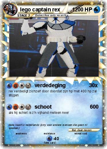 Pokemon lego captain rex        1