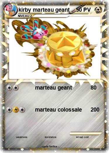 Pokemon kirby marteau geant