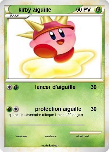 Pokemon kirby aiguille
