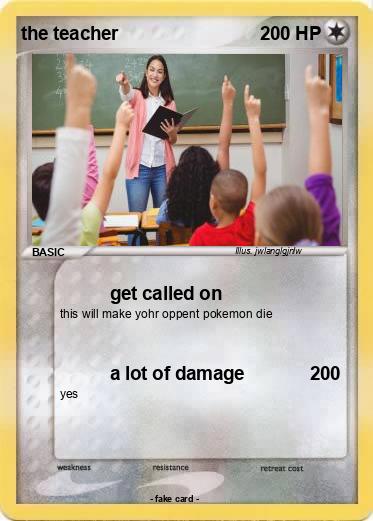 Pokemon the teacher