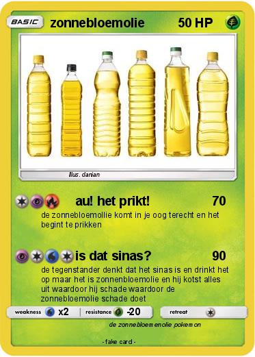 Pokemon zonnebloemolie