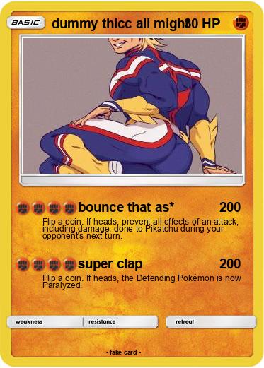 Pokemon dummy thicc all might