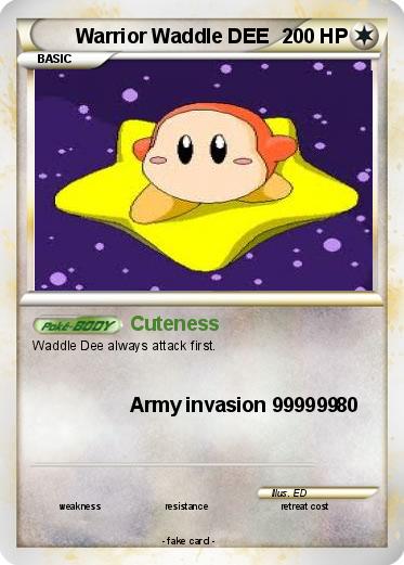 Pokemon Warrior Waddle DEE