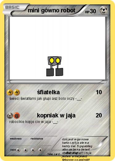 Pokemon mini gówno robot