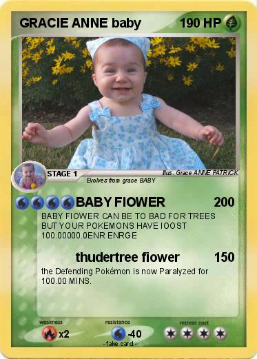 Pokemon GRACIE ANNE baby
