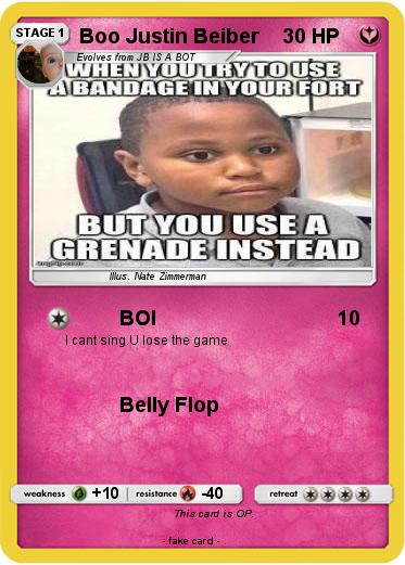 Pokemon Boo Justin Beiber