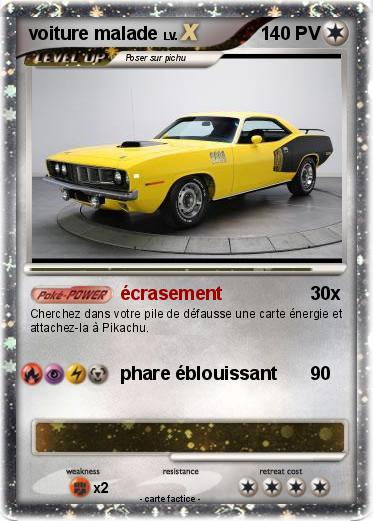 Pokemon voiture malade