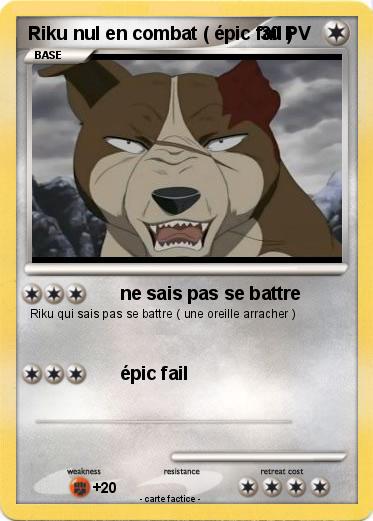 Pokemon Riku nul en combat ( épic fail )