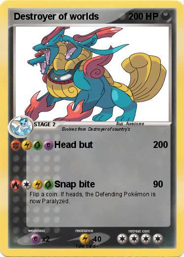 Pokemon Destroyer of worlds