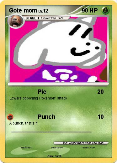 Pokemon Gote mom
