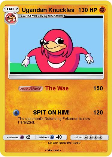 Pokemon Ugandan Knuckles