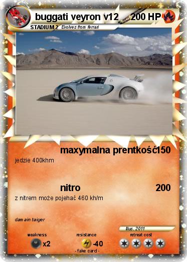 Pokemon buggati veyron v12