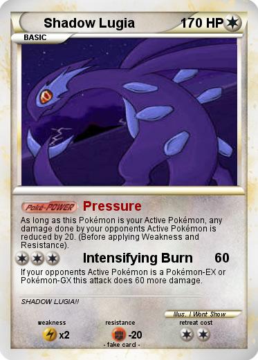Pokemon Shadow Lugia