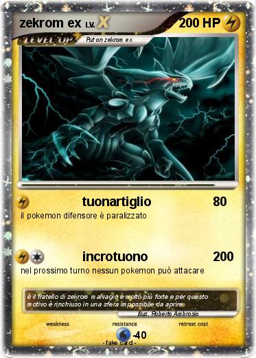 Pokemon zekrom ex