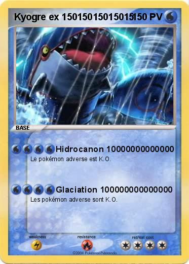 Pokemon Kyogre ex 15015015015015