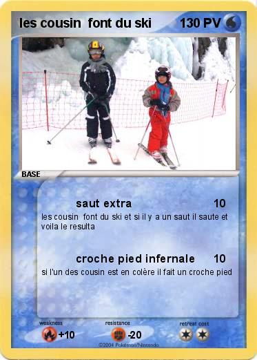 Pokemon les cousin  font du ski