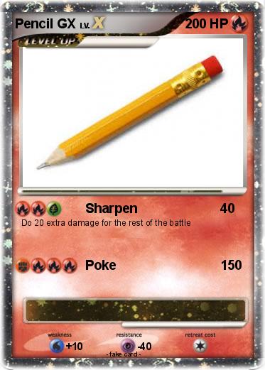 Pokemon Pencil GX
