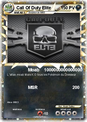 Pokemon Call Of Duty Elite