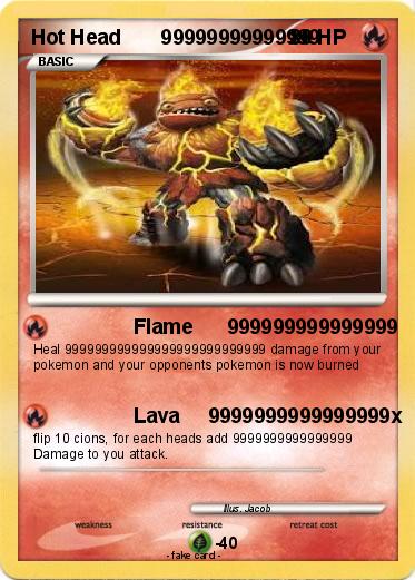 Pokemon Hot Head       99999999999999