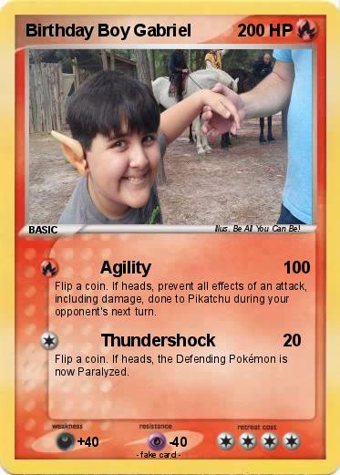 Pokemon Birthday Boy Gabriel