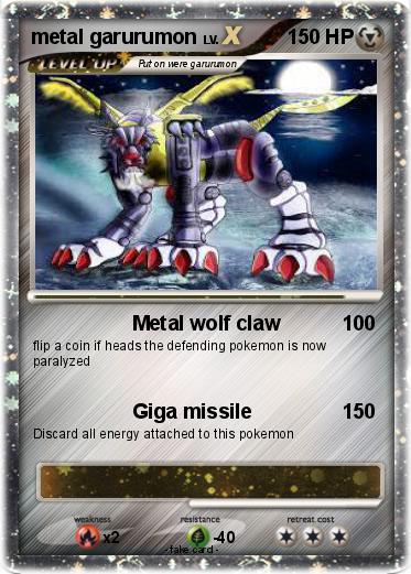 Pokemon metal garurumon