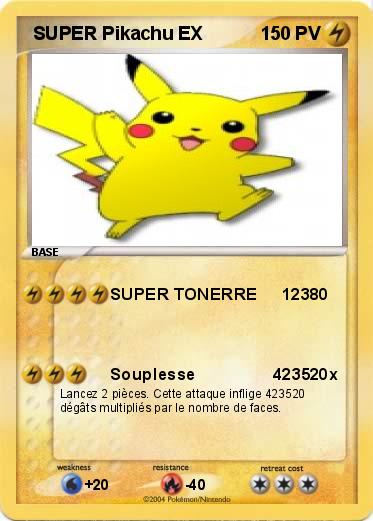 Pokemon  SUPER Pikachu EX