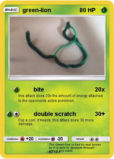 Pokemon green-lion