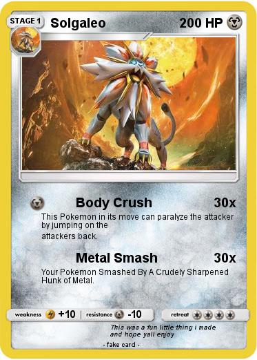 Pokemon Solgaleo