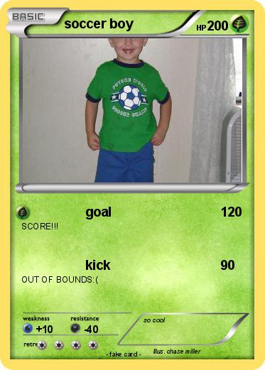 Pokemon soccer boy
