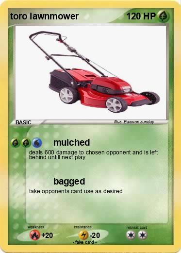 Pokemon toro lawnmower