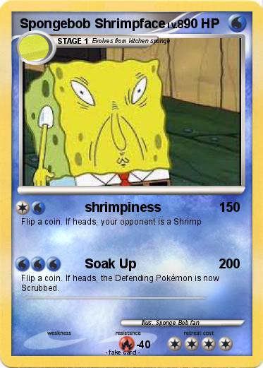 Pokemon Spongebob Shrimpface