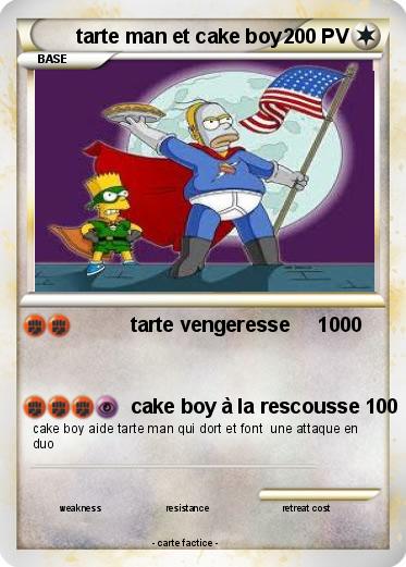 Pokemon tarte man et cake boy