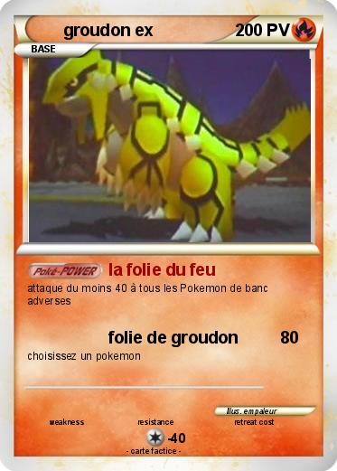 Pokemon groudon ex