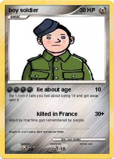Pokemon boy soldier