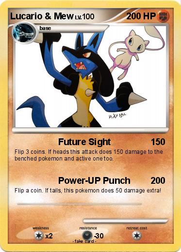 Pokemon Lucario & Mew