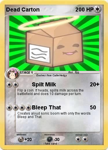 Pokemon Dead Carton