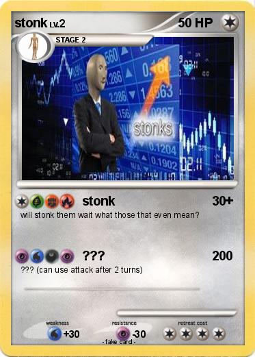 Pokemon stonk