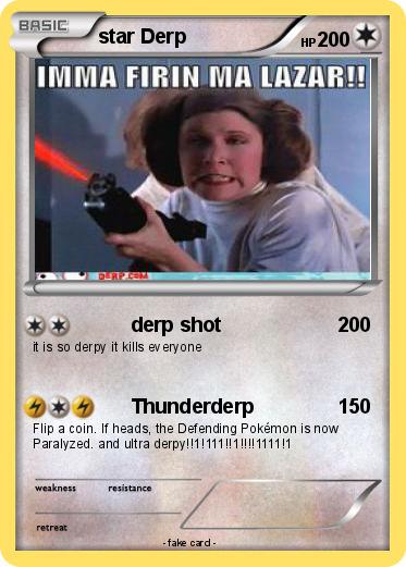 Pokemon star Derp