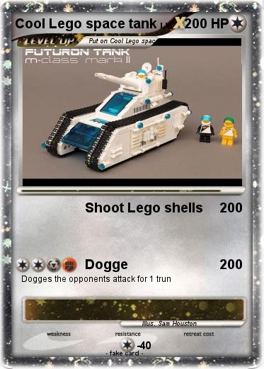 Pokemon Cool Lego space tank